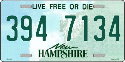 NH license plate 3947134