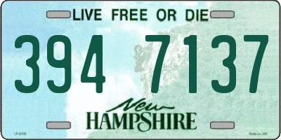 NH license plate 3947137
