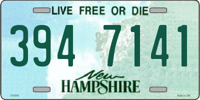NH license plate 3947141