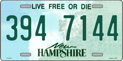 NH license plate 3947144
