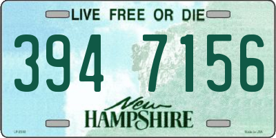 NH license plate 3947156