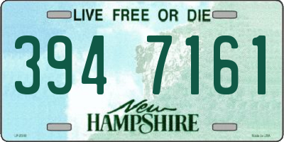 NH license plate 3947161
