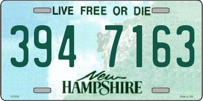 NH license plate 3947163