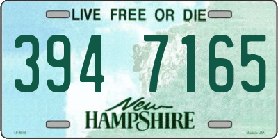 NH license plate 3947165