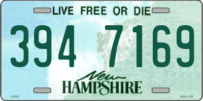 NH license plate 3947169