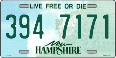 NH license plate 3947171