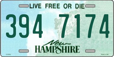 NH license plate 3947174