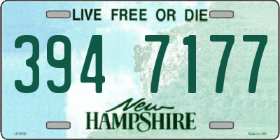 NH license plate 3947177