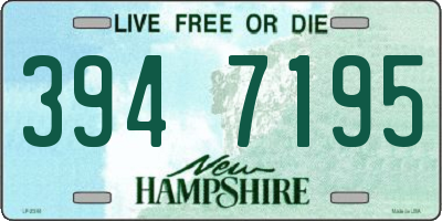 NH license plate 3947195