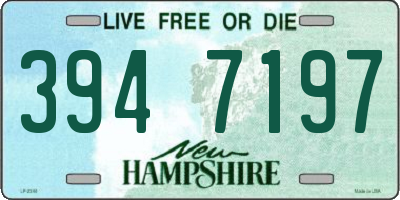 NH license plate 3947197