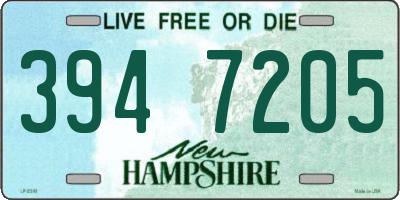 NH license plate 3947205
