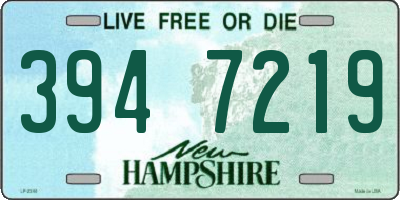 NH license plate 3947219