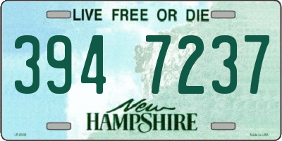 NH license plate 3947237
