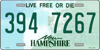 NH license plate 3947267