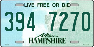 NH license plate 3947270