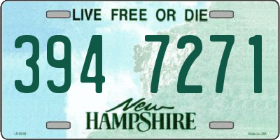 NH license plate 3947271