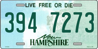 NH license plate 3947273