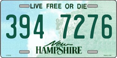 NH license plate 3947276