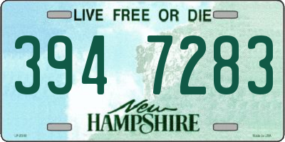 NH license plate 3947283