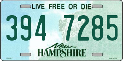 NH license plate 3947285