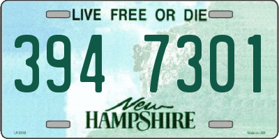NH license plate 3947301