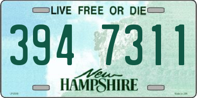 NH license plate 3947311