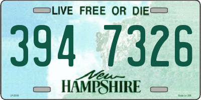NH license plate 3947326