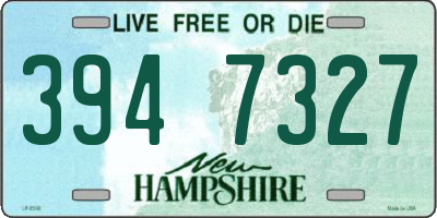 NH license plate 3947327
