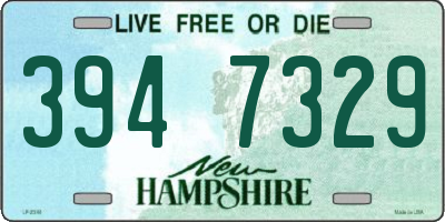 NH license plate 3947329