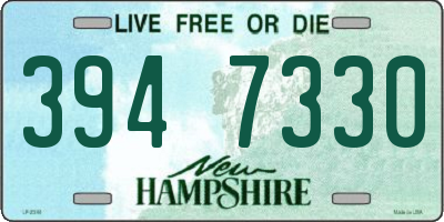NH license plate 3947330