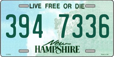 NH license plate 3947336