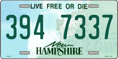 NH license plate 3947337
