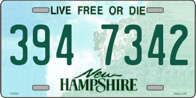 NH license plate 3947342