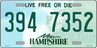 NH license plate 3947352