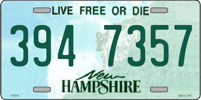 NH license plate 3947357