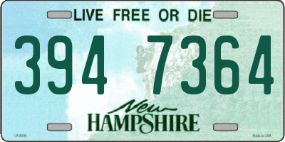 NH license plate 3947364