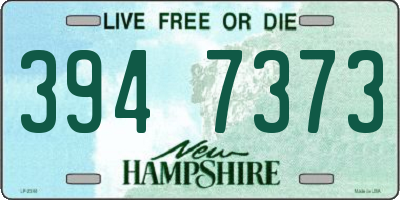 NH license plate 3947373