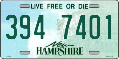 NH license plate 3947401