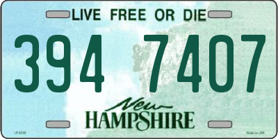 NH license plate 3947407
