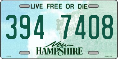 NH license plate 3947408