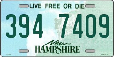 NH license plate 3947409