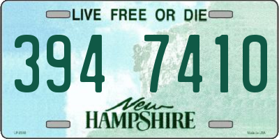 NH license plate 3947410