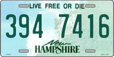 NH license plate 3947416