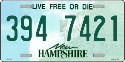 NH license plate 3947421