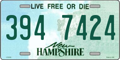 NH license plate 3947424