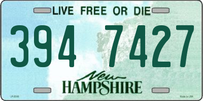 NH license plate 3947427