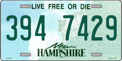 NH license plate 3947429