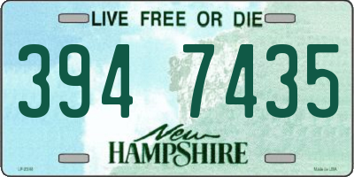 NH license plate 3947435