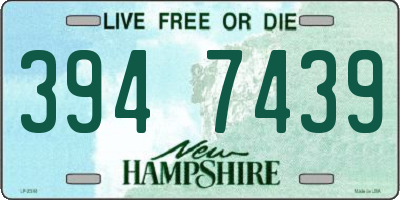 NH license plate 3947439
