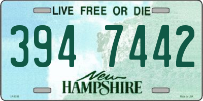 NH license plate 3947442